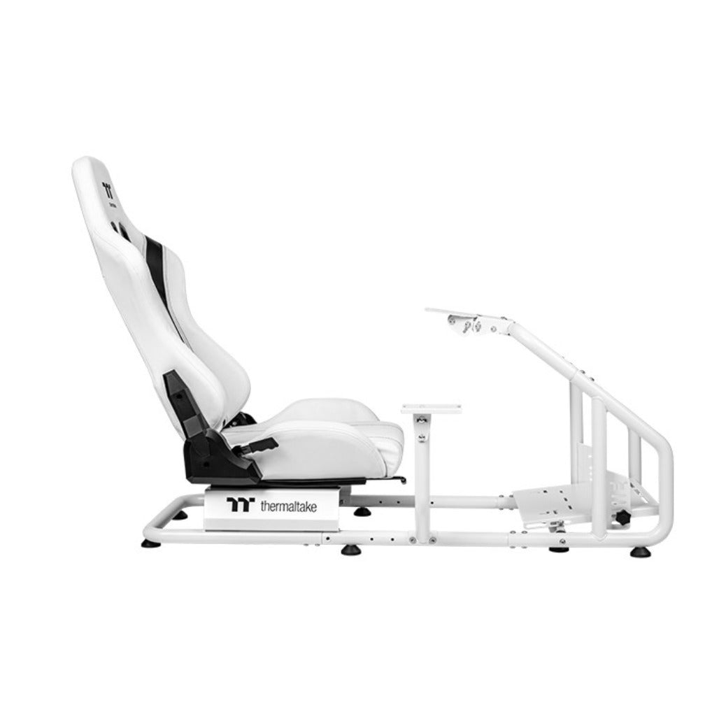 A Photo Of Thermaltake GR300 Racing Simulator Cockpit Bundle - Monitor Mount + Keyboard & Mouse Tray + Sim Rig Floor Mat