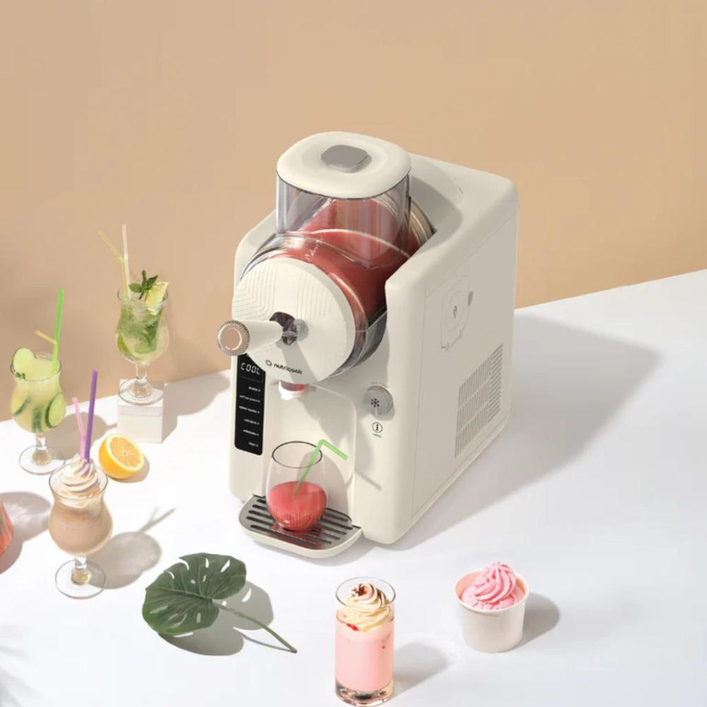 A Photo Of Nutricook Frost Ice Cream Maker, Sorbet and Milkshake Machine, 1.8L, 6 Modes, 7 Textures - Beige - NC-FRS330BG