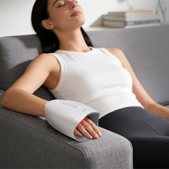 A Photo Of Green Lion Hand Massager GNHNDMS42WH - Heat & Compression, White