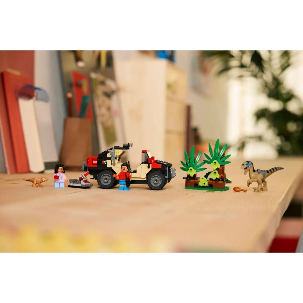 A Photo Of LEGO Jurassic World Raptor Off-Road Escape 285 Pieces - 76972