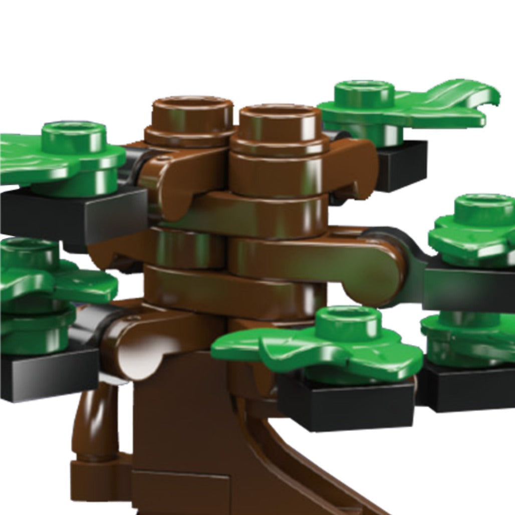 A Photo Of Mould King Mini Potted Plants Building Toy Set - 199 Pieces - 24115
