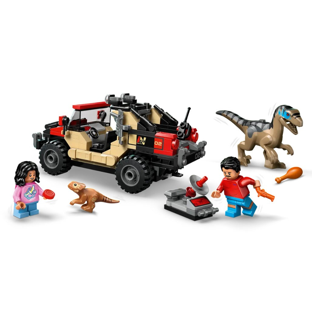 A Photo Of LEGO Jurassic World Raptor Off-Road Escape 285 Pieces - 76972