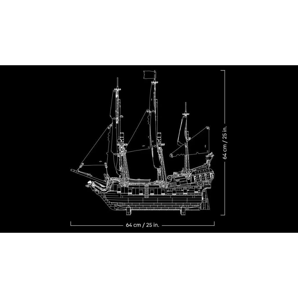 A Photo Of LEGO Icons Captain Jack Sparrow's Pirate Ship 2862 Pieces - 10365