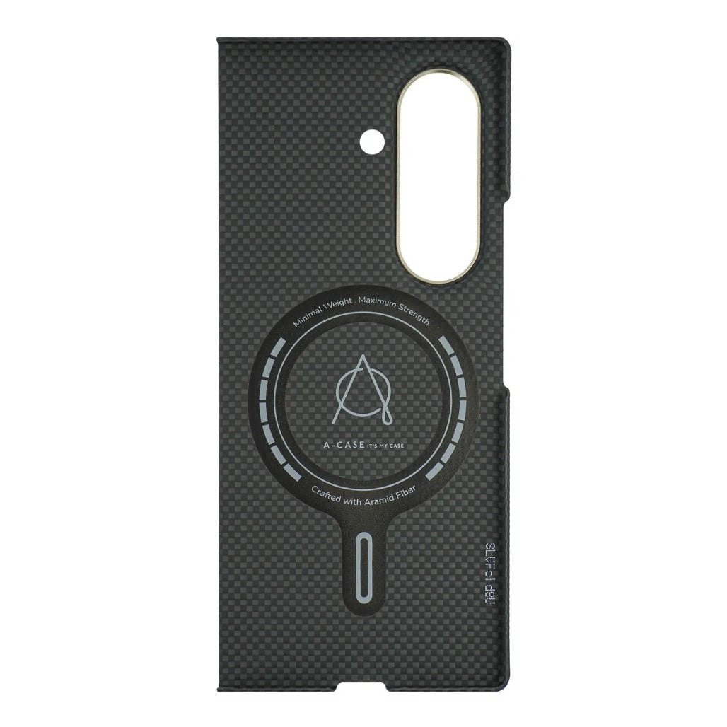 A Photo Of A-Case Kavar Aramid Fiber Case For Samsung Galaxy Z Fold 8 Ultra - Black