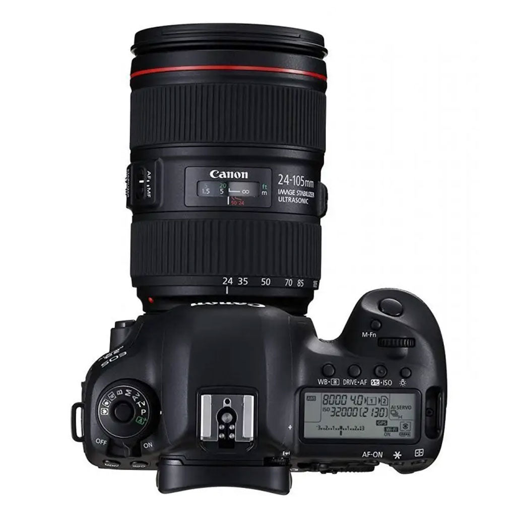 A Photo Of Canon EOS 5D Mark IV DSLR Camera Bundle with 24-105mm Lens - 30.4MP Full-Frame Sensor, 4K Video, and Wi-Fi