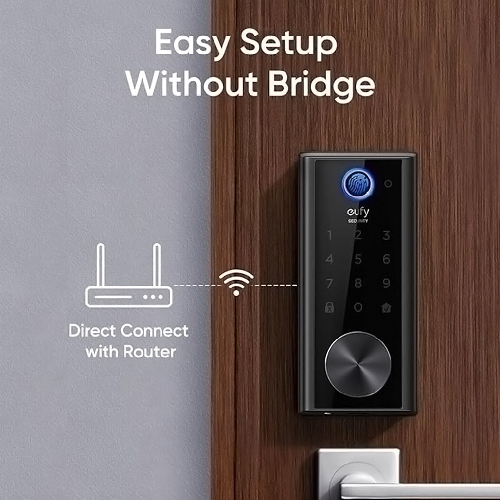 A Photo Of Eufy Security Smart Lock S230 – Keyless Fingerprint Entry with Wi-Fi, BHMA Certified, IP65 Weatherproof