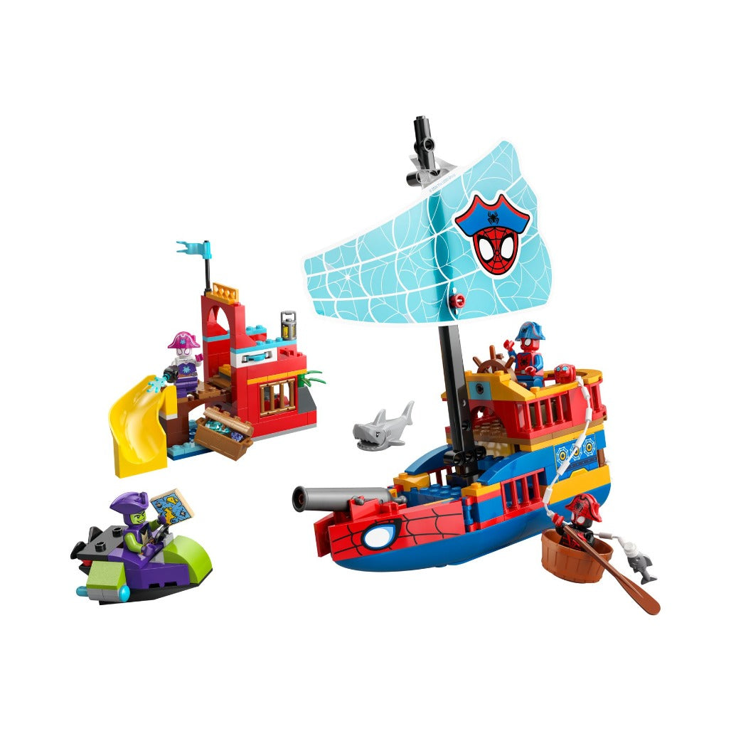 A Photo Of LEGO Team Spidey Pirate Ship - 201 Pieces - 11208