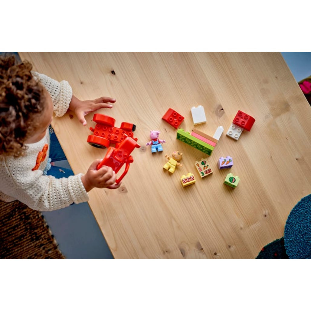 A Photo Of LEGO Tractor and Market - 18 Pieces - 10468
