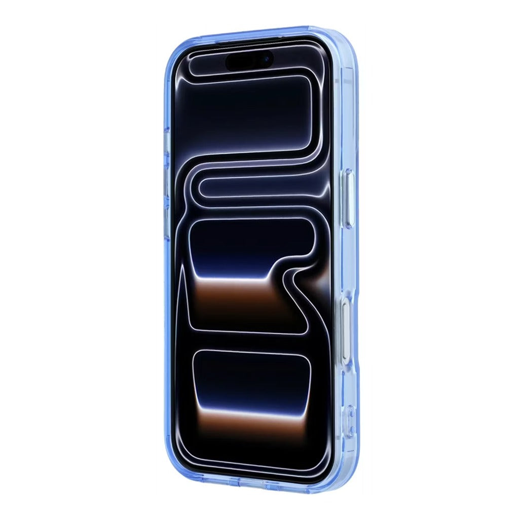 A Photo Of Lacoste iPhone 18 Pro Max MagSafe Case IML Blue Matte Frosted Finish Hard Cover, Scratch Resistant