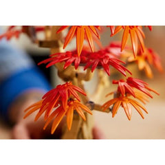 A Photo Of LEGO Japanese Red Maple Bonsai Tree - 474 Pieces - 10348