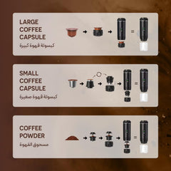 A Photo Of Green Lion Coffee Maker GNCFCFGL05WH - 20 Bar Pump, White