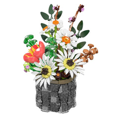 A Photo Of Mould King Daisy Flowerpot Botanical Building Toy Set - 1157 Pieces - 24107