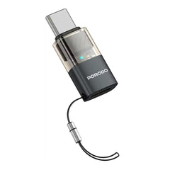 A Photo Of Porodo MiniLink Lightning to USB-C OTG Adapter PDLTOC50 - Grey