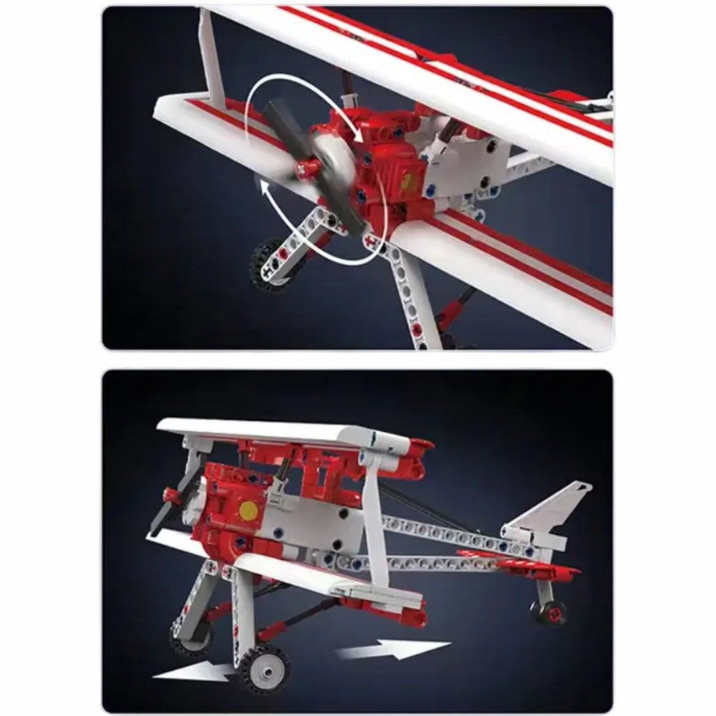A Photo Of Mould King Red Ciplane Model Building Toy Set - 300 Pieces - 24049