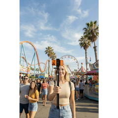 A Photo Of Green Lion Selfie Stick ELEVATE PRO GNELESTK3MBK - 3M Telescopic, Black