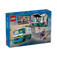 A Photo Of LEGO City Emergency Ambulance 184 Pieces - 60451