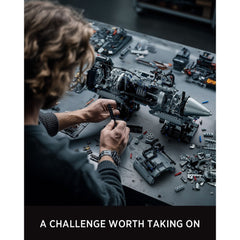 A Photo Of Nifeliz Turbofan Engine Building Set - 2216 Pieces - NF10317