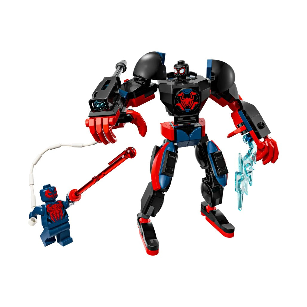 A Photo Of LEGO Marvel Miles Morales Mech vs. Spider-Man 2099 - 135 Pieces - 76337