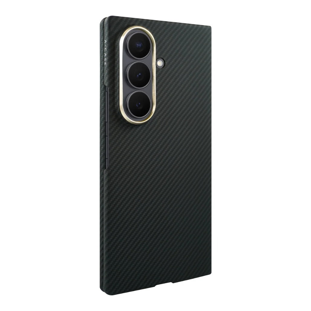 A Photo Of A-Case Kavar Aramid Fiber Case For Samsung Galaxy Z Fold 8 Ultra - Black