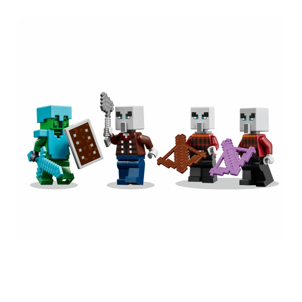 A Photo Of LEGO Minecraft The Illager Desert Patrol 105 Pieces - 21267