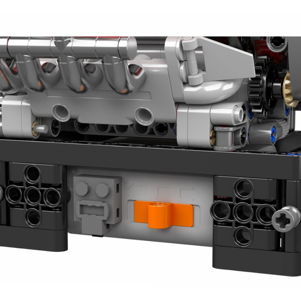 A Photo Of Mould King Motorized Italian V8 Engine Building Toy Set - 750 Pieces - 10204