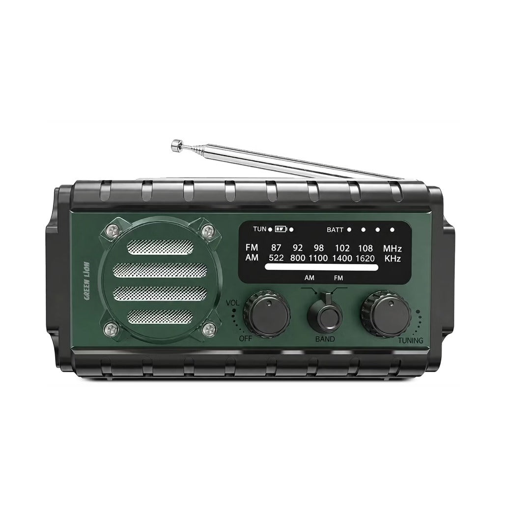A Photo Of Green Lion Green Lion G-RADIO - 20000mAh Power Bank , Radio , Flashlight - GNGRADIO21GN