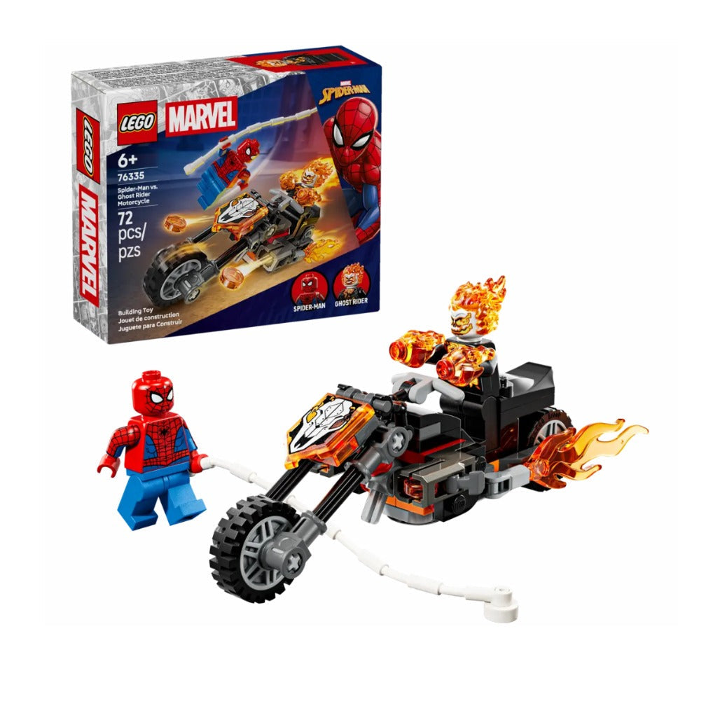 A Photo Of LEGO Marvel Spider-Man vs. Ghost Rider Motorcycle 72 Pieces - 76335