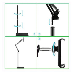 A Photo Of Floor Type Mobile Phone-Tablet Bracket for Devices 4-11