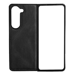 A Photo Of Pattern Leather Phone Case for Samsung Galaxy Z Fold 5 | Durable Protection with Full Access to Ports and Buttons