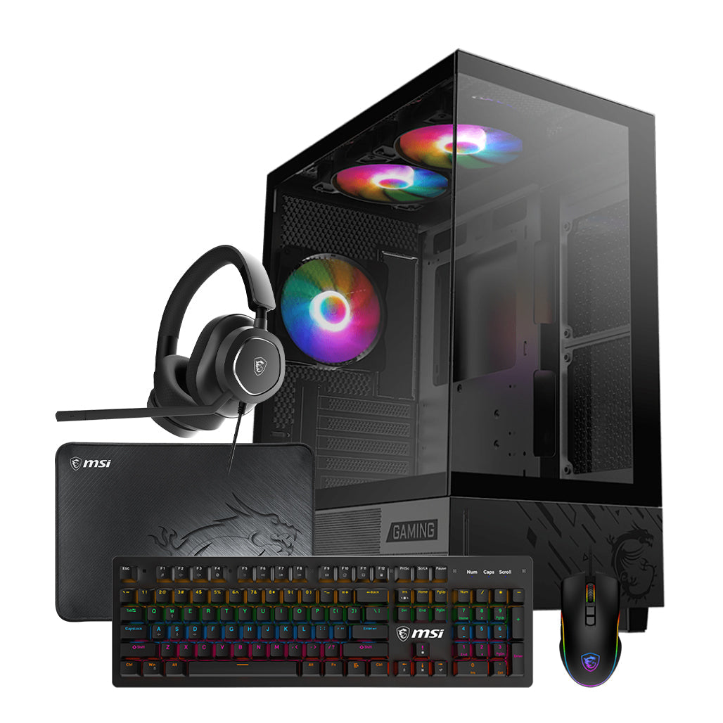 A Photo Of MSI Gaming Desktop: Core i5-14400 - 32GB RAM - 1TB SSD - RTX 5050 8GB - 3Years Warranty