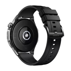 A Photo Of Huawei Watch GT4 46mm Black Fluoroelastomer Strap - Advanced Smartwatch with AMOLED Display