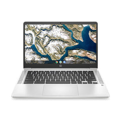 A Photo Of HP Chromebook 14A - 14 inch - Celeron N4500 - 4GB Ram - 128GB SSD - Intel UHD Graphics