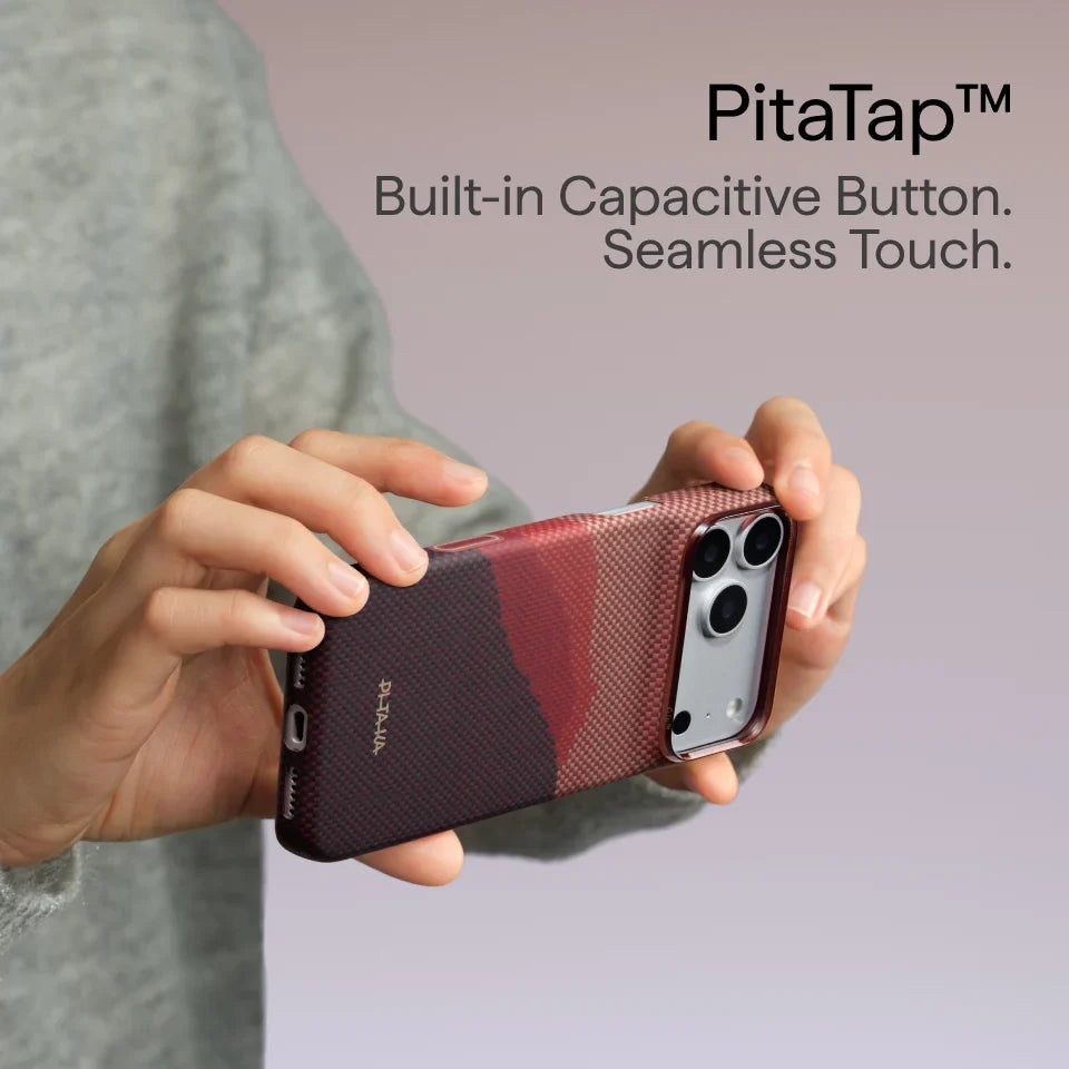 A Photo Of Pitaka Edge Case for iPhone 18 Pro / iPhone 18 Pro Max – Ultra-Thin Aramid Fiber MagSafe Case
