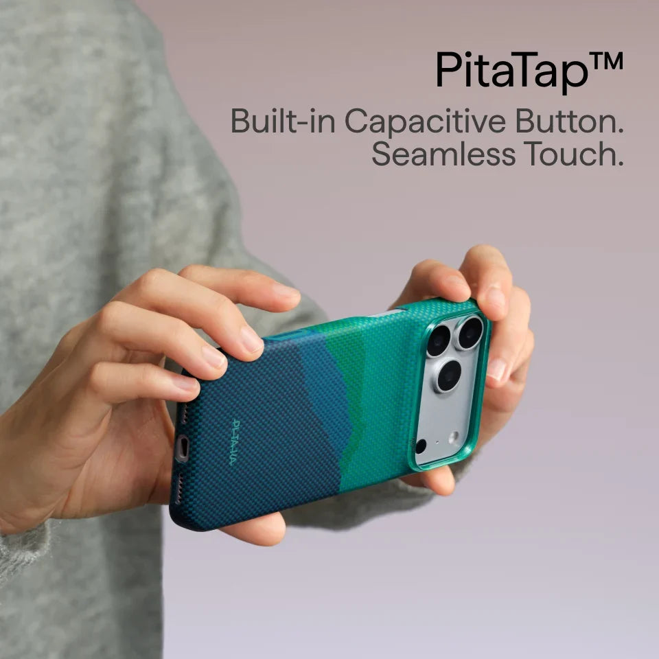 A Photo Of Pitaka Edge Case for iPhone 18 Pro / iPhone 18 Pro Max – Ultra-Thin Aramid Fiber MagSafe Case