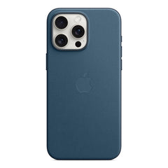A Photo Of Apple iPhone 15 Pro Max FineWoven Case with MagSafe - Pacific Blue