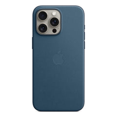 A Photo Of Apple iPhone 15 Pro Max FineWoven Case with MagSafe - Pacific Blue