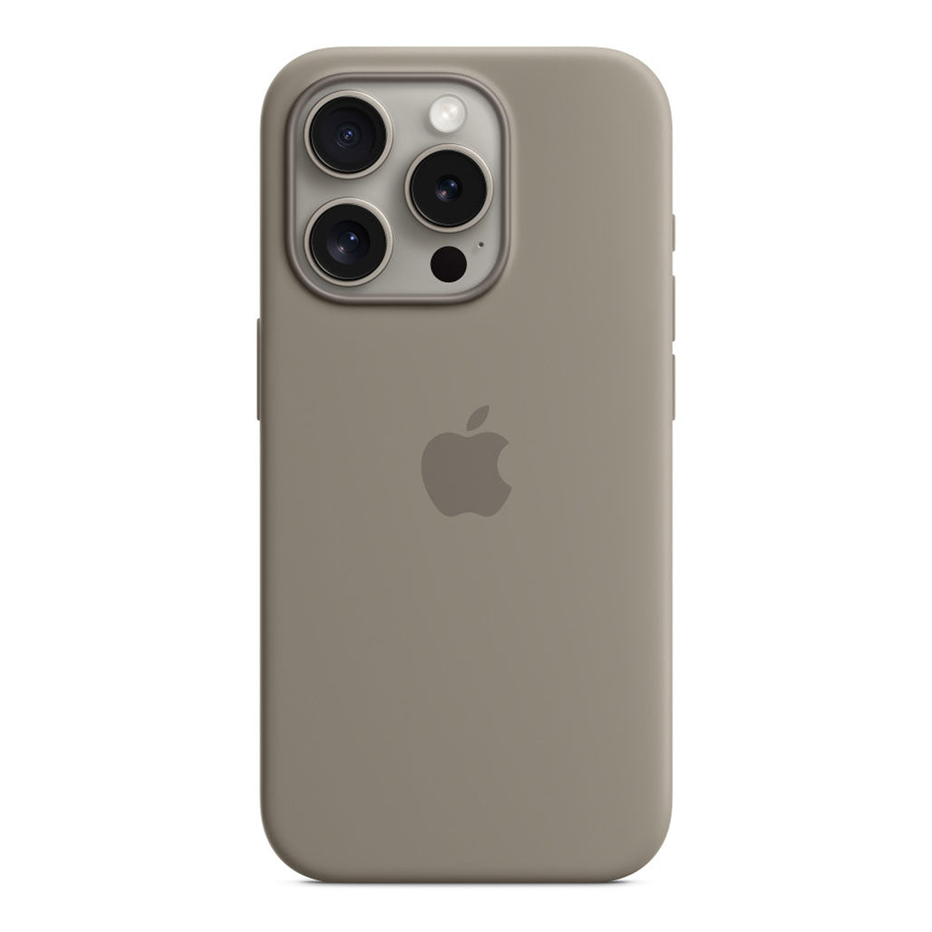A Photo Of Apple iPhone 15 Pro Silicone Case with MagSafe - Black
