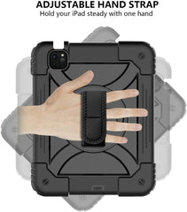 A Photo Of Rugged Case for iPad 11 – Ultimate Protection with Built-in Kickstand and Enhanced Grip