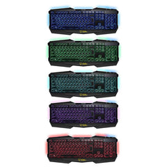 A Photo Of Prolink Velifer Series - Usb Illuminated Full-size Wired Gaming Keyboard