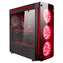 A Photo Of Xigmatek Astro - Atx Case Red Led Fan X4