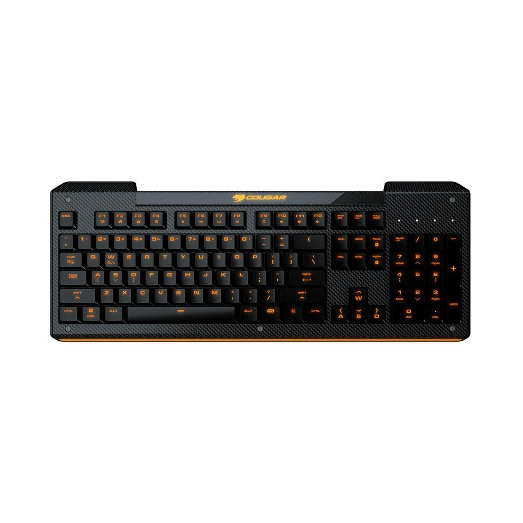A Photo Of Cougar Aurora - Gaming Keyboard - Membrane Switches, 8-Color Backlight, Anti-Ghosting Technology