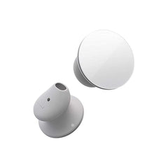 A Photo Of Microsoft Surface Earbuds | Glacier | All-Day Battery, Premium Sound, Touch Controls