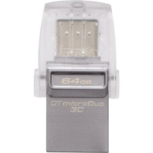 A Photo Of Kingston 64GB DataTraveler microDuo 3C – Dual-Connector USB 3.0 Flash Drive with USB Type-C