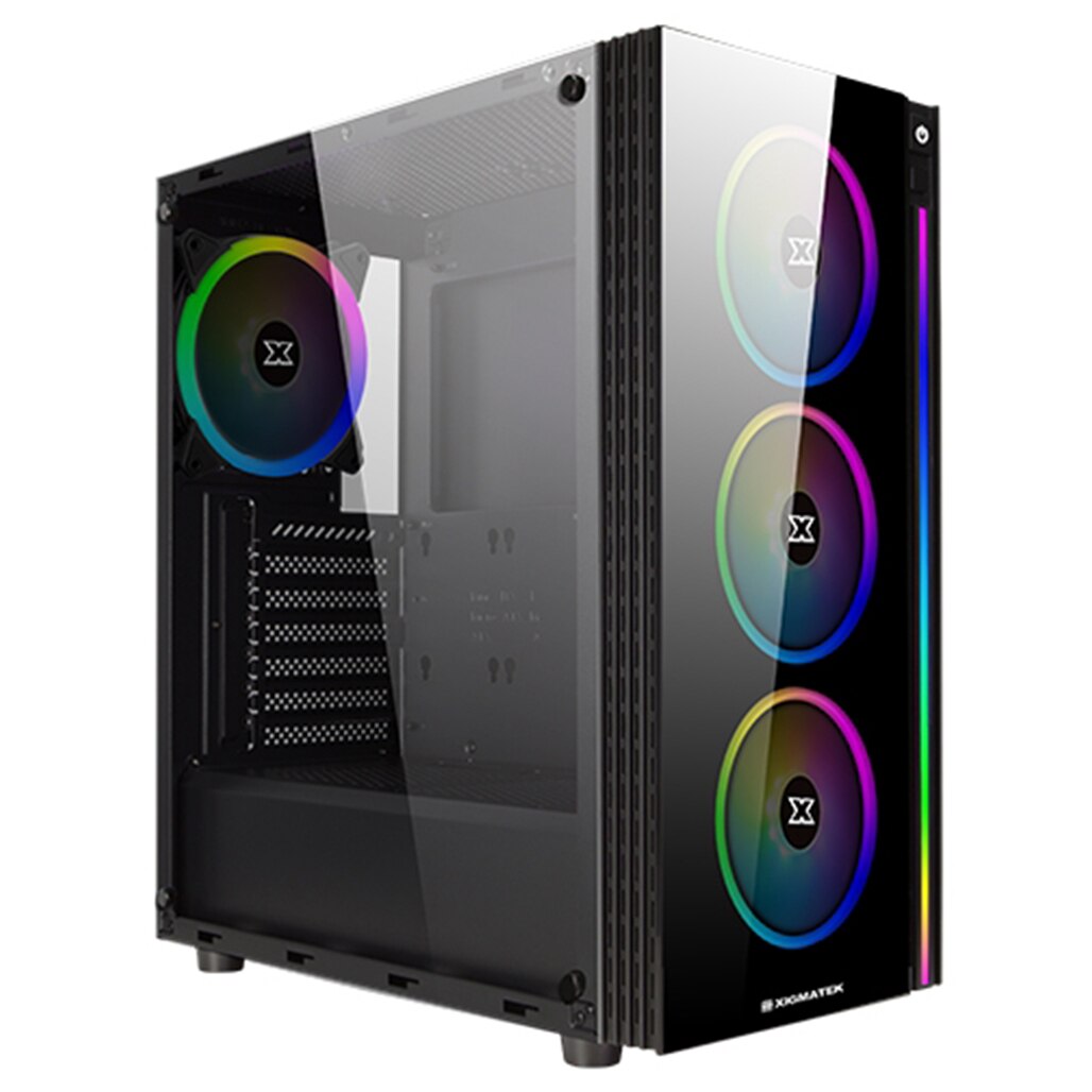 A Photo Of Xigmatek Poseidon Front Rainbow LED Stripe