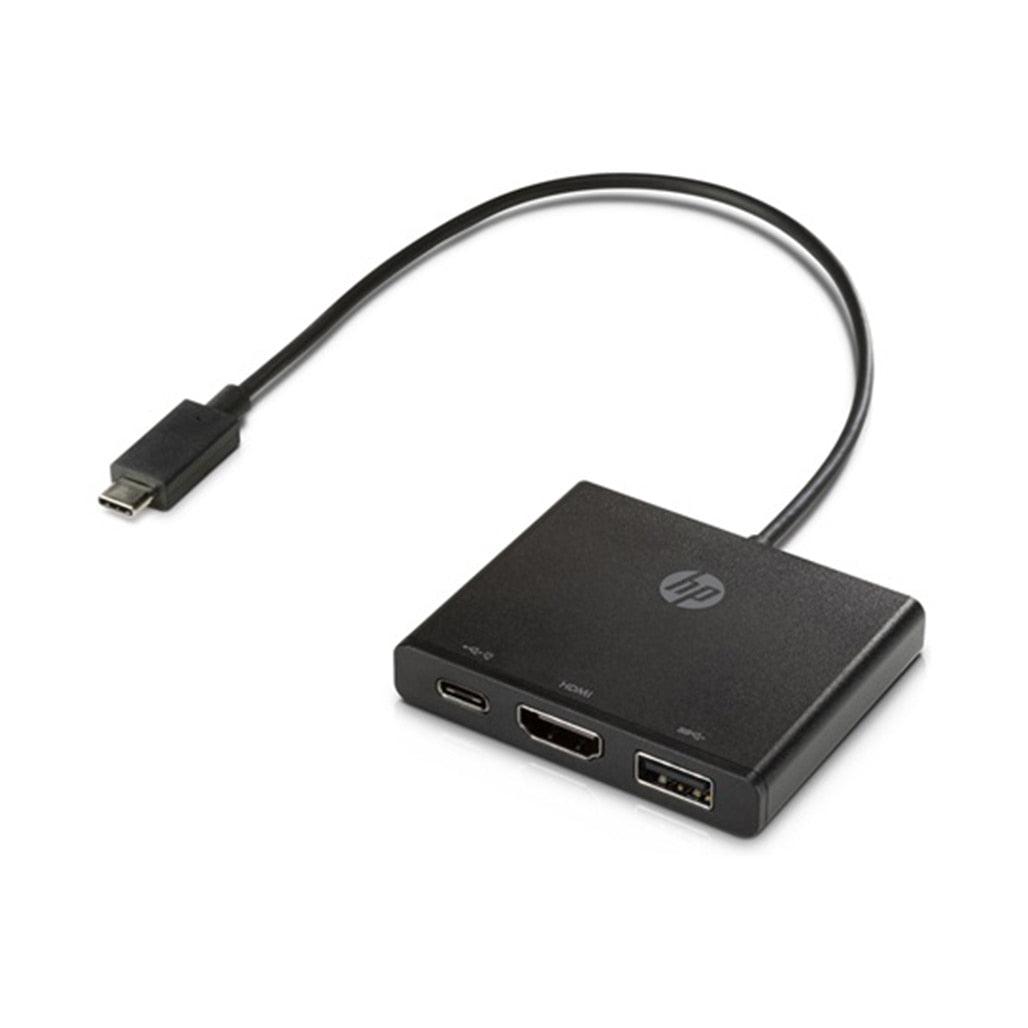 A Photo Of HP USB-C to Multi-Port Hub - Compact Connectivity Solution with HDMI and USB Ports
