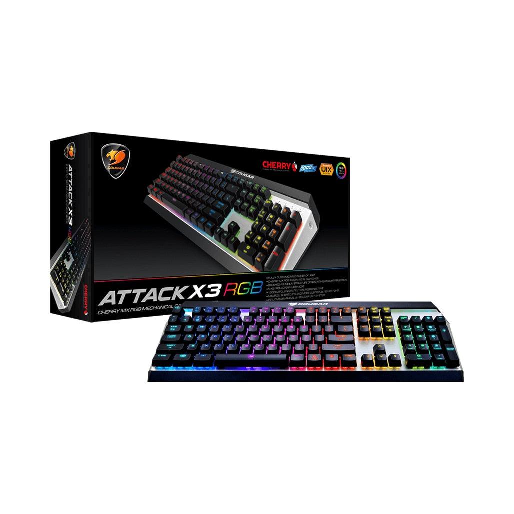 A Photo Of Cougar Attack X3 - Wired RGB Mechanical Gaming Keyboard - Cherry MX Switches, Full-Color Backlight, N-Key Rollover