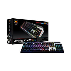 A Photo Of Cougar Attack X3 - Wired RGB Mechanical Gaming Keyboard - Cherry MX Switches, Full-Color Backlight, N-Key Rollover