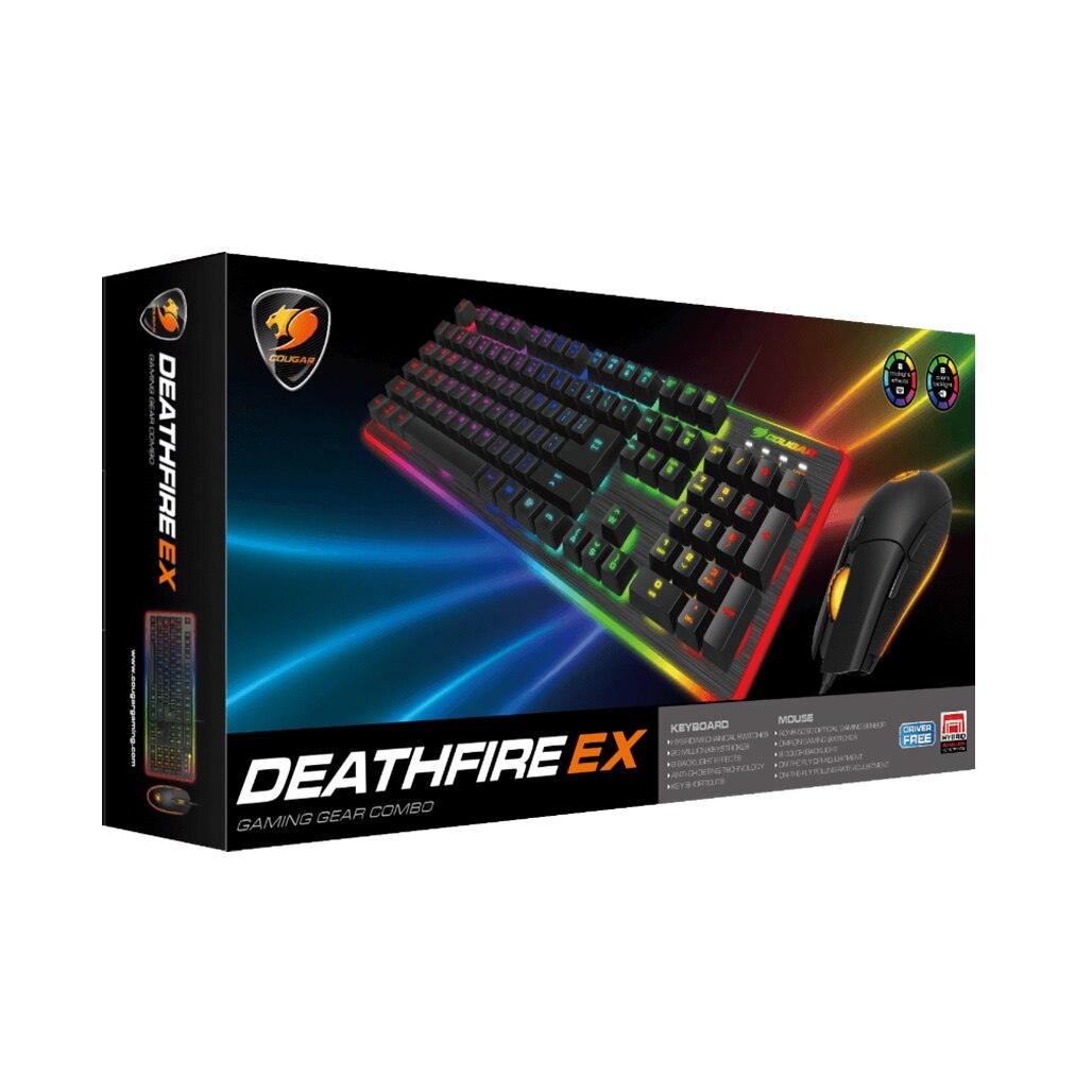 A Photo Of Cougar Deathfire EX - Full-size Wired Gaming Keyboard + Gaming Mouse