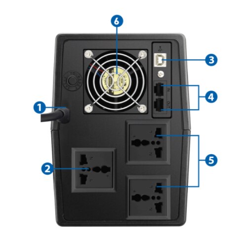 A Photo Of Prolink Pro2000 Super Fast Charging Line Interactive Series UPS - 2000VA