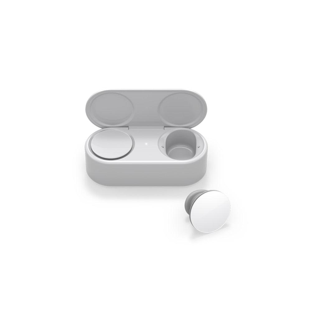 A Photo Of Microsoft Surface Earbuds | Glacier | All-Day Battery, Premium Sound, Touch Controls